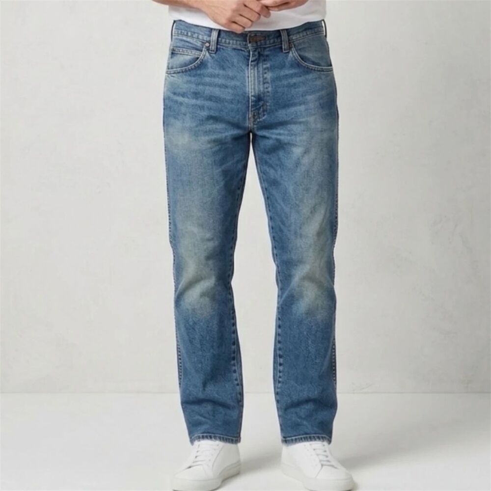 Wrangler Jeans Sz 34X31 Vintage old school Denim Straight Dad 90s Cowboy